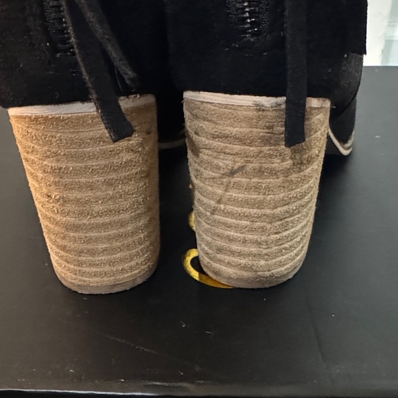 Black Suede Ankle Boots - Picture 3 of 6